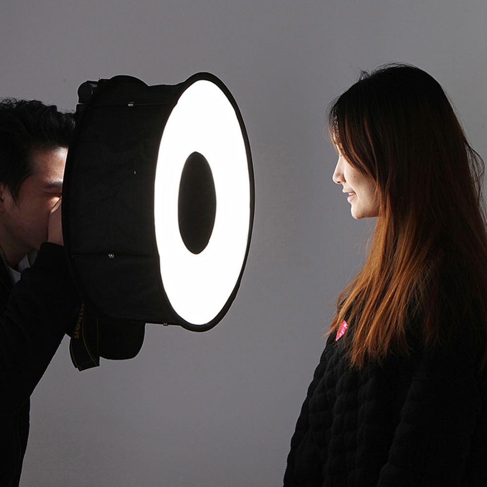 Pop Up Flash Diffuser - Softbox Redondo de 45cm para Flash