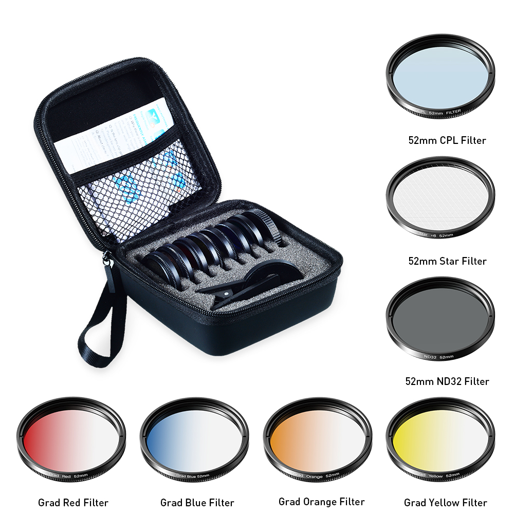 Photography Yellow Filter - Kit de Lentes com Filtro Gradual