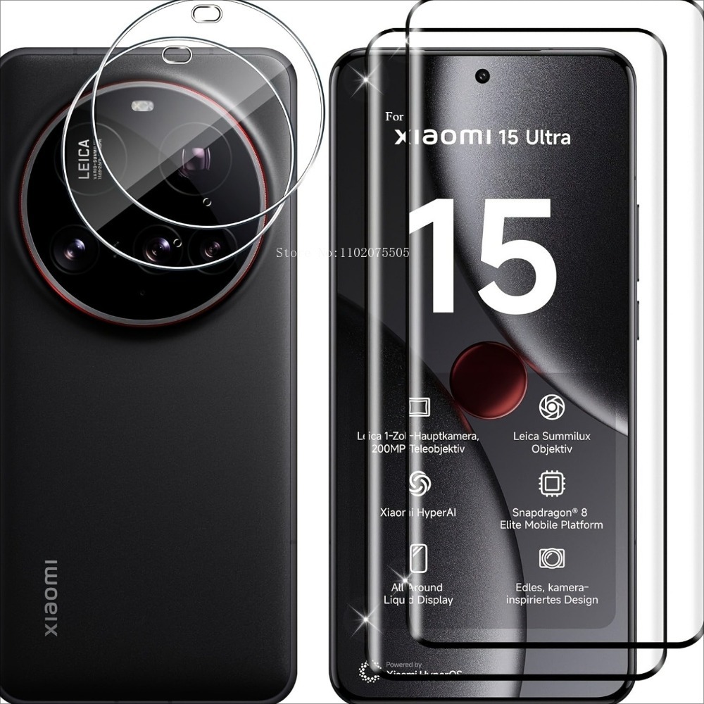 Photography Kit Xiaomi 15 Ultra - [4-em-1] 2 unidades de vidro temperado