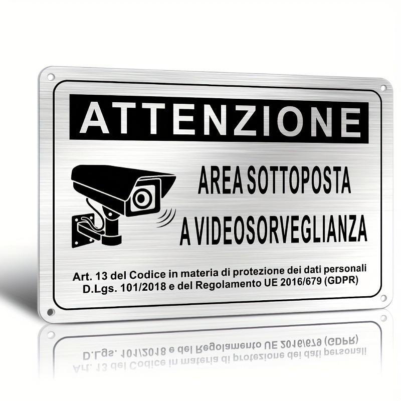 Photography Unit - Sinal de Segurança Italiano 20X30cm –