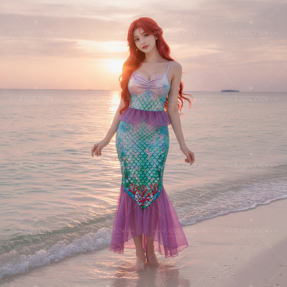 Fantasia da Pequena Sereia Ari - Photography Outfit avaliação e preço