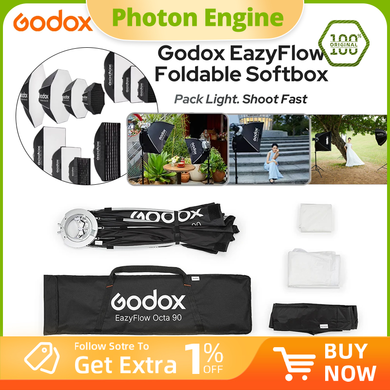 Godox Série EazyFlow Softbox D - Pop Up Flash Diffuser avaliação e preço