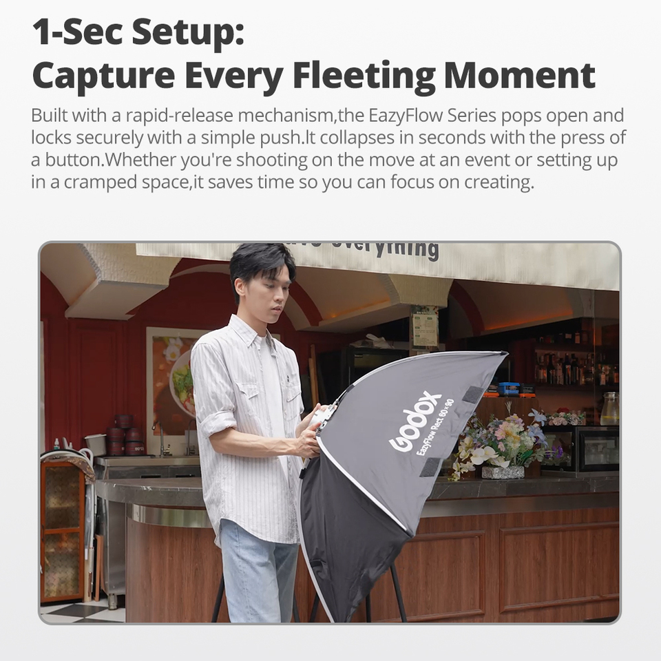 Godox Série EazyFlow Softbox D - Pop Up Flash Diffuser avaliação e preço